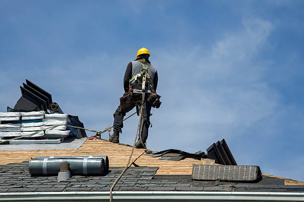 Professional Roof Replacement technician working in Castle Point, NY
